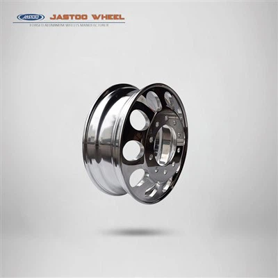 미러 연마 표면 24 × 8.25 인치 단조 알루미늄 트럭 및 트레일러 휠